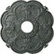 Ekena Millwork Rotherham Medallion (Canopies up to 3 1/2"), 18"OD x 3 1/2"ID x 1 1/2"P, Athenian Green Crackle CM17ROAGC - alternate 1